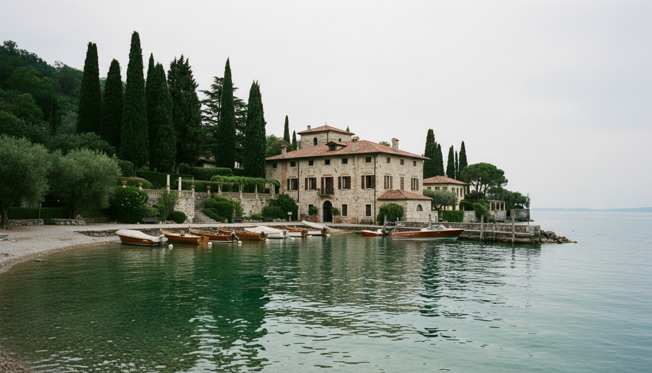 The tranquil and secluded Baia delle Sirene at Punta San Vigilio.