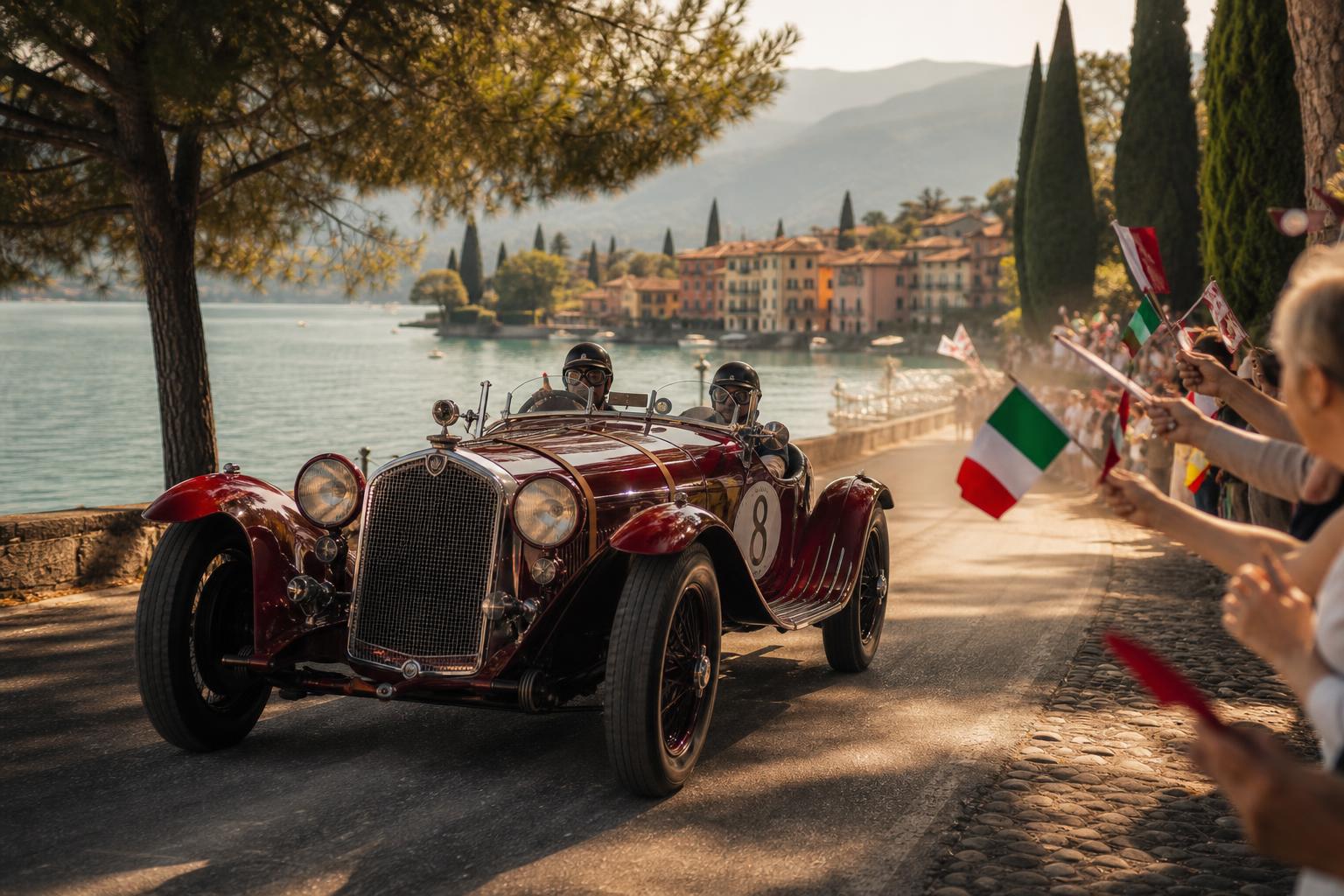 The Mille Miglia at Moniga del Garda